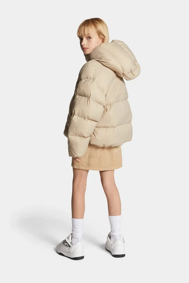 Dsquared2 Icon D2 Icon New Generation Junior Jacket Almond Buff 8211 Kids