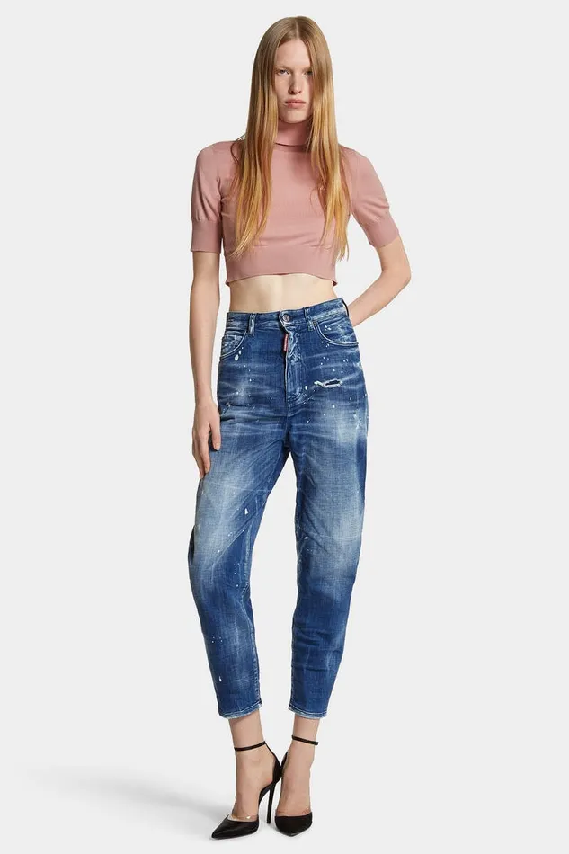 Dsquared2 Jeans Medium Filo Blu Wash 80039S Jeans Navy 8211 Women