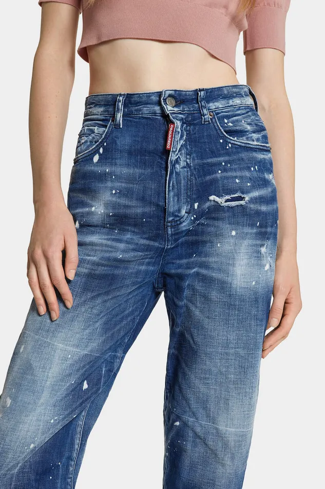 Dsquared2 Jeans Medium Filo Blu Wash 80039S Jeans Navy 8211 Women