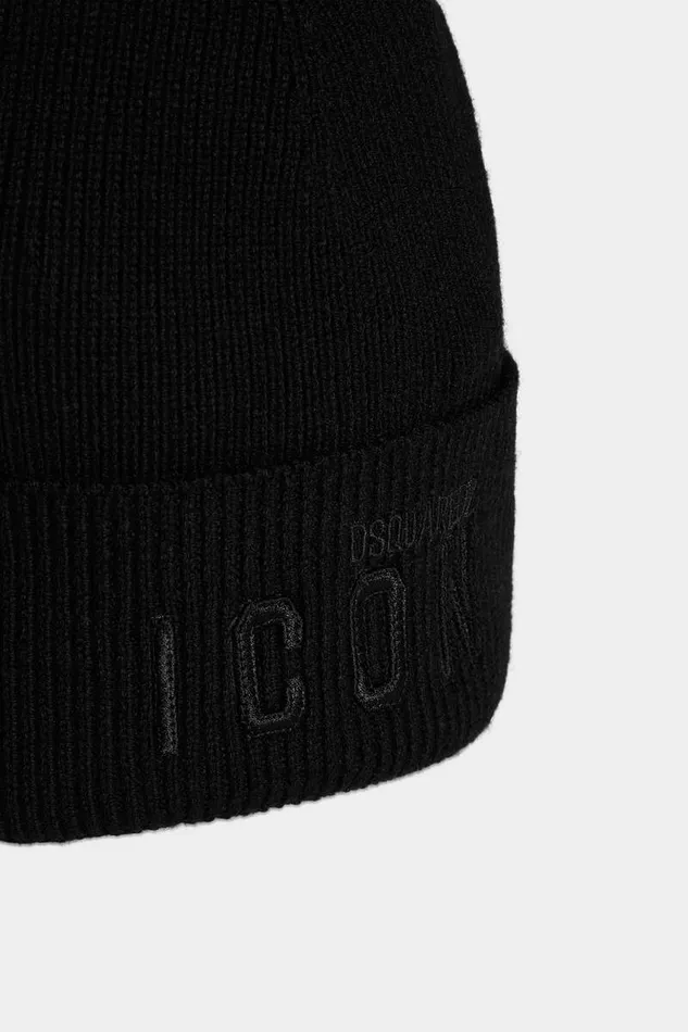 Dsquared2 Scarves Icon Knit Beanie Black 8211 Men
