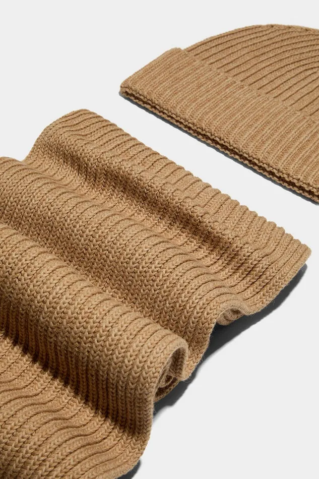 Dsquared2 Scarves Warmy Knit Set Beige 8211 MenWomen