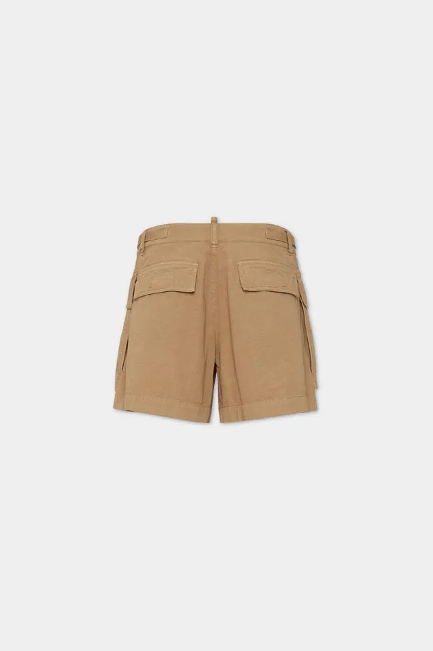 Dsquared2 Shorts Icon New Generation Double Pocket Cargo Shorts Khaki 8211 Women