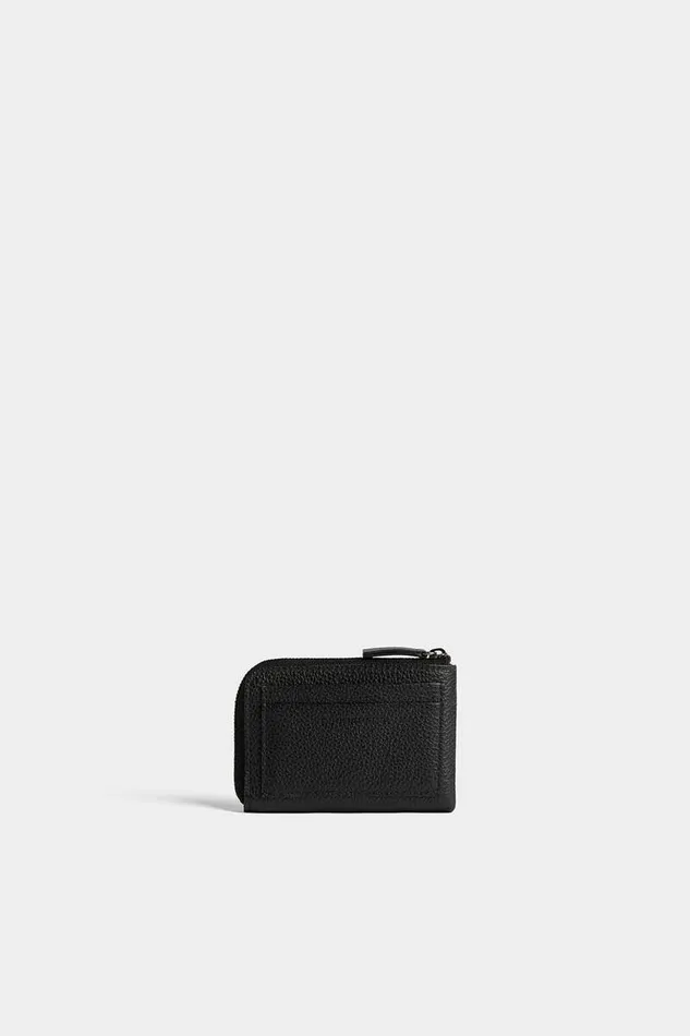 Dsquared2 Small Leather Goods Bob Zip Wallet Black 8211 MenWomen