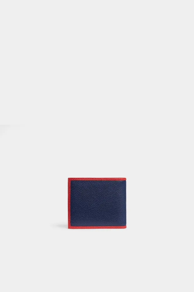 Dsquared2 Small Leather Goods Milano Wallet Bluered 8211 Men