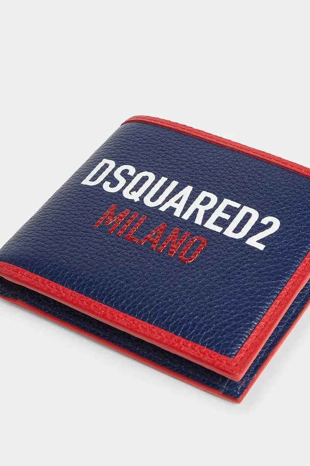 Dsquared2 Small Leather Goods Milano Wallet Bluered 8211 Men