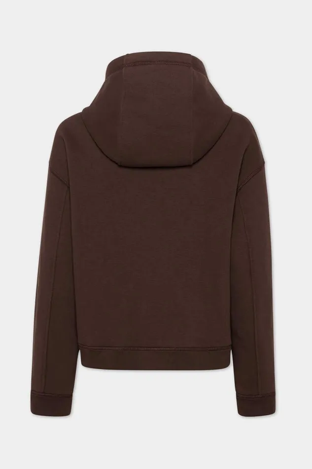 Dsquared2 Sweatshirts Icon New Generation Balloon Cargo Zip Hoodie Dark Chocolate 8211 Men