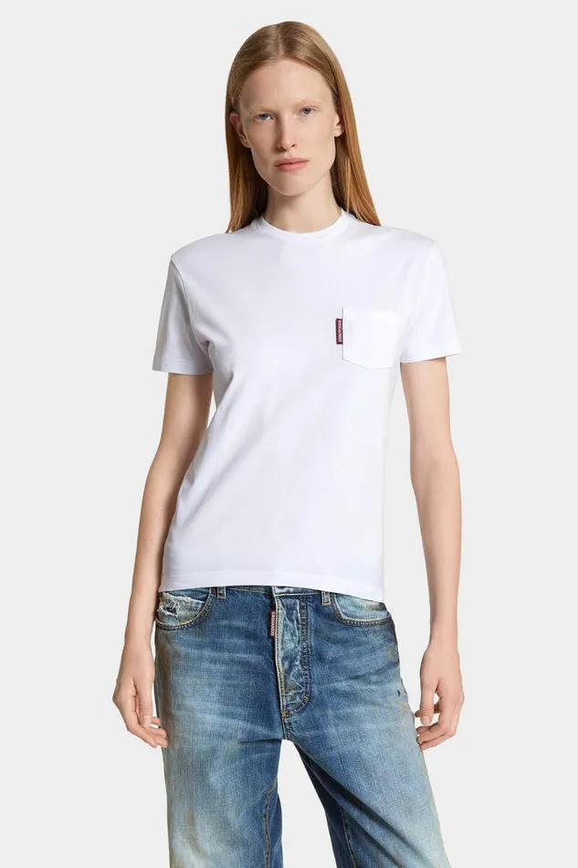Dsquared2 Tops and TShirts Just Right Fit Red Label TShirt White 8211 Women