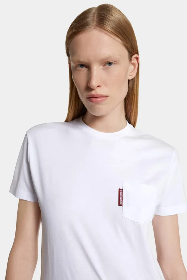 Dsquared2 Tops and TShirts Just Right Fit Red Label TShirt White 8211 Women