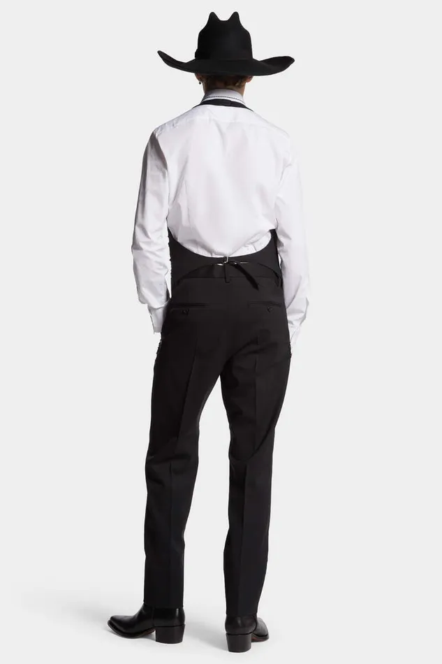 Dsquared2 Trousers Evening Embroidered Cigarette Pant Black 8211 Men
