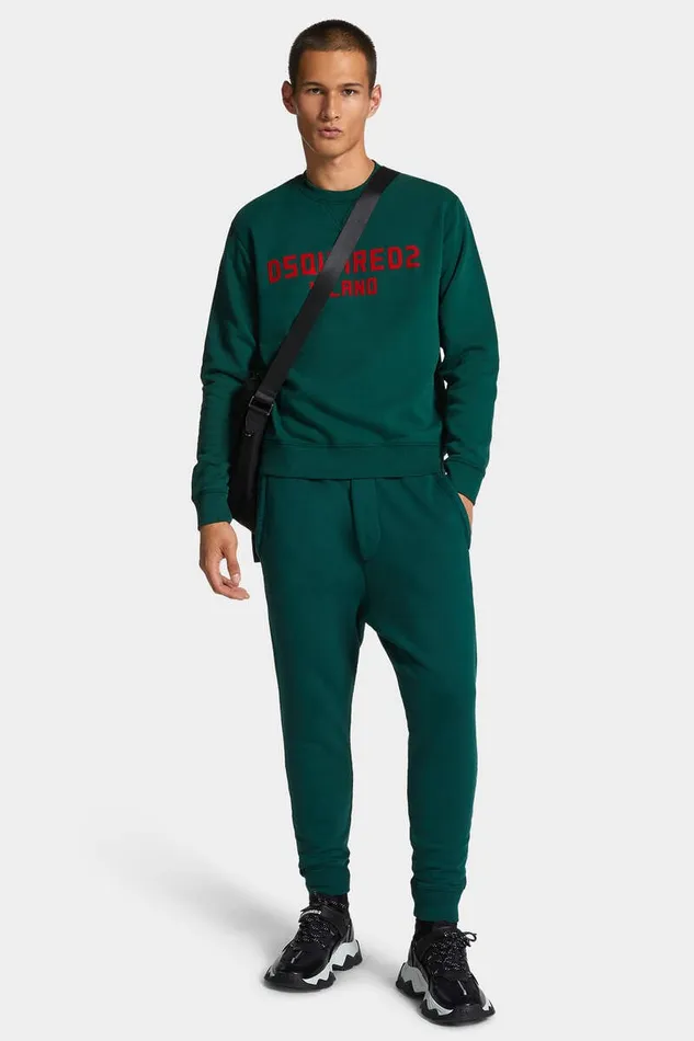 Dsquared2 Trousers Relax Dean Fit Pant Greenred 8211 Men