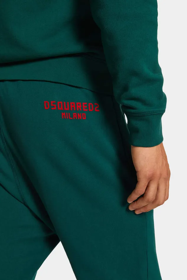 Dsquared2 Trousers Relax Dean Fit Pant Greenred 8211 Men