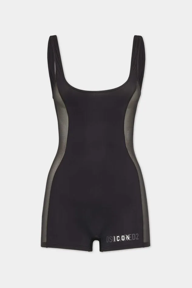 Dsquared2 Underwear Icon Jumpsuit Blackwhite 8211 Women