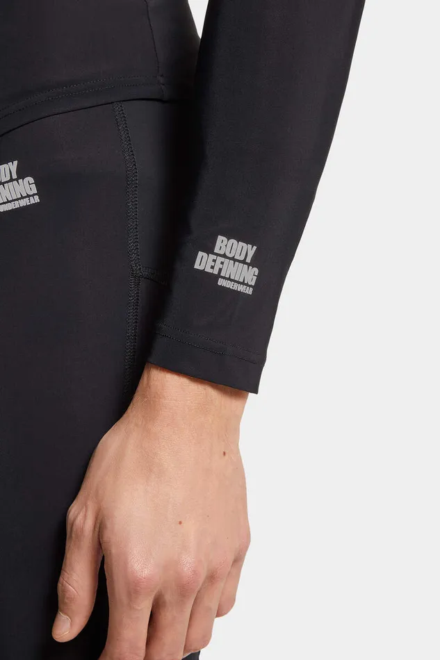 Dsquared2 Underwear Icon Long Sleeves TShirt Black 8211 Men