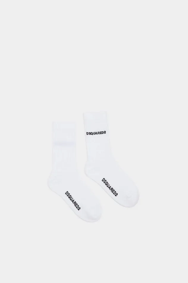 Dsquared2 Underwear Viscose Logo Socks Beige 8211 Men