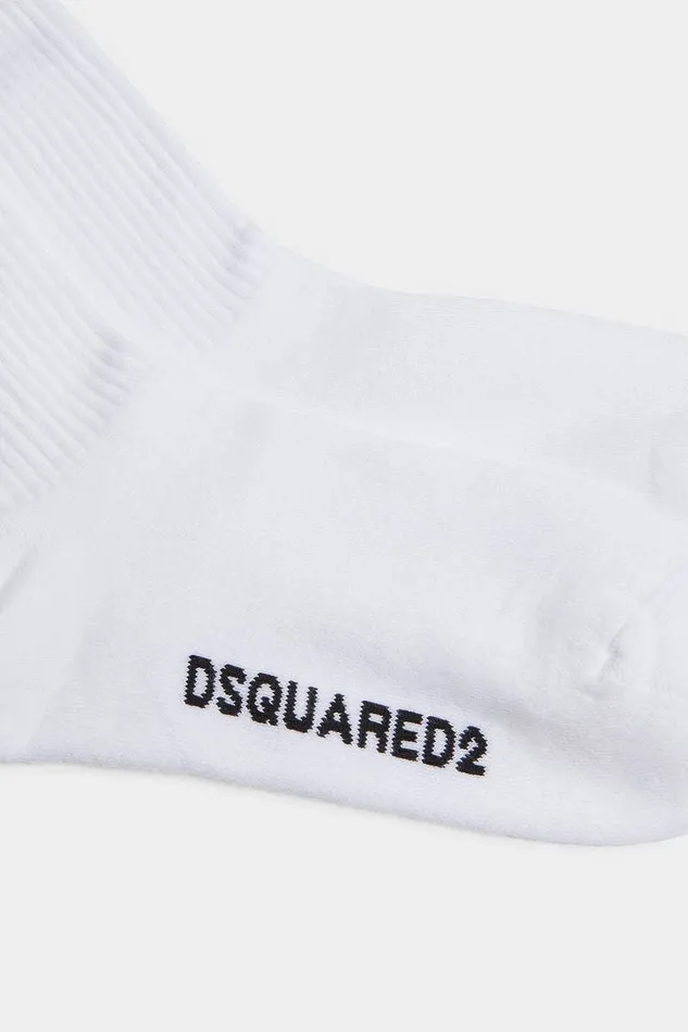 Dsquared2 Underwear Viscose Logo Socks Beige 8211 Men