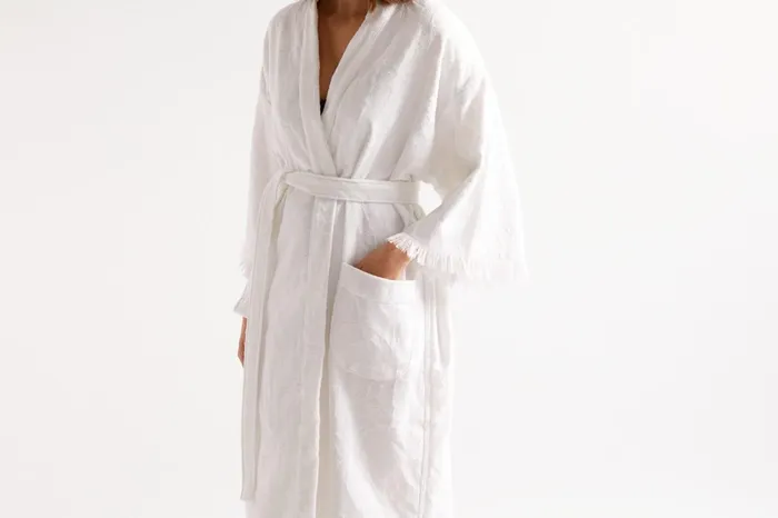 ERES Fraicheur Long Robe Blanc Women Beachwear and Accessories