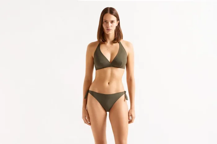 ERES Gang FullCup Triangle Bikini Top Olive Noire Women TwoPieces Swimsuits