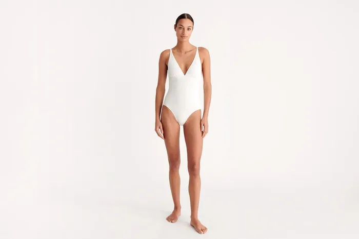 ERES Larcin Triangle OnePiece Blanc Women OnePiece Swimsuits