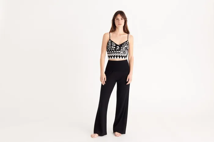 ERES Minnesota Crop Top NoirIvoire Women Homewear