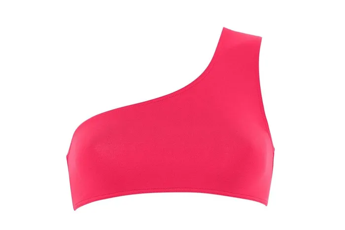 ERES Symbole OneShoulder Crop Top Grenadine 23e Women TwoPieces Swimsuits