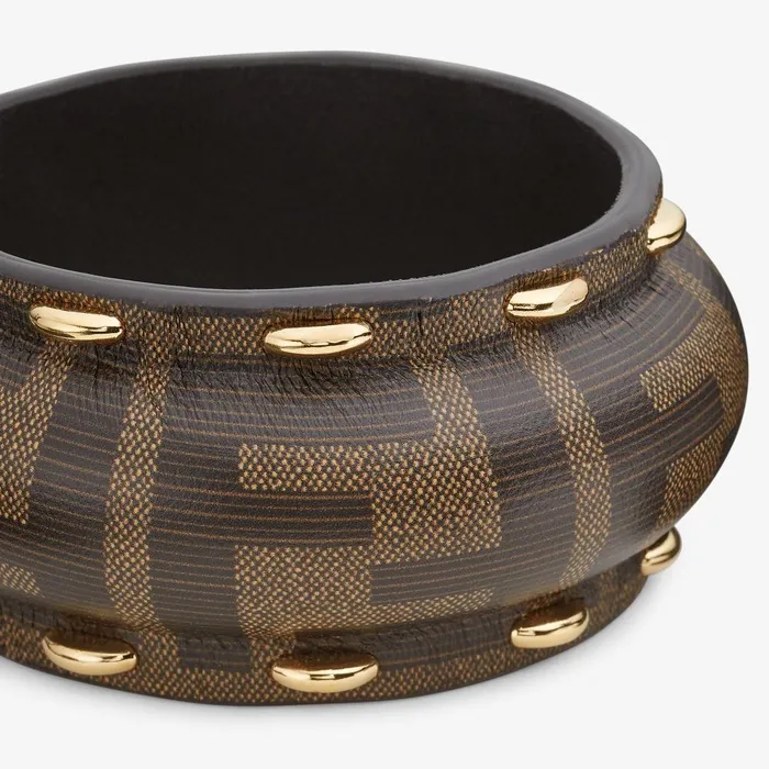 Fendi Bracelets Fendi Filo Bracelet Brown FF Leather Bracelet 8211 Women