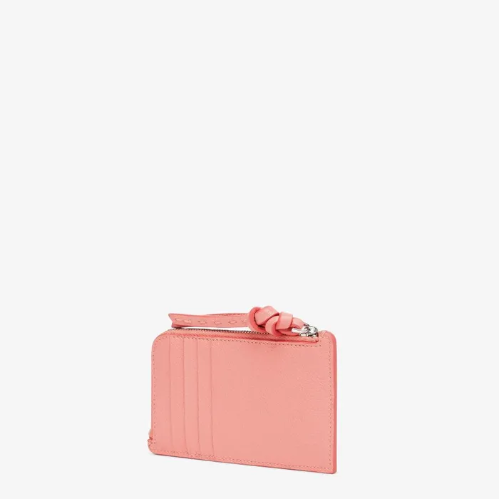 Fendi Card Holders Peekaboo Card Case Pink Selleria Card Holder 8211 Women