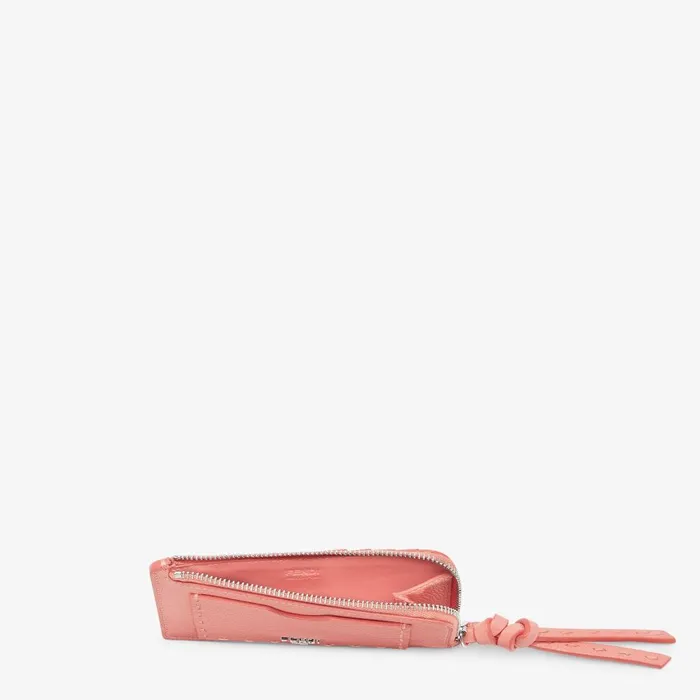 Fendi Card Holders Peekaboo Card Case Pink Selleria Card Holder 8211 Women