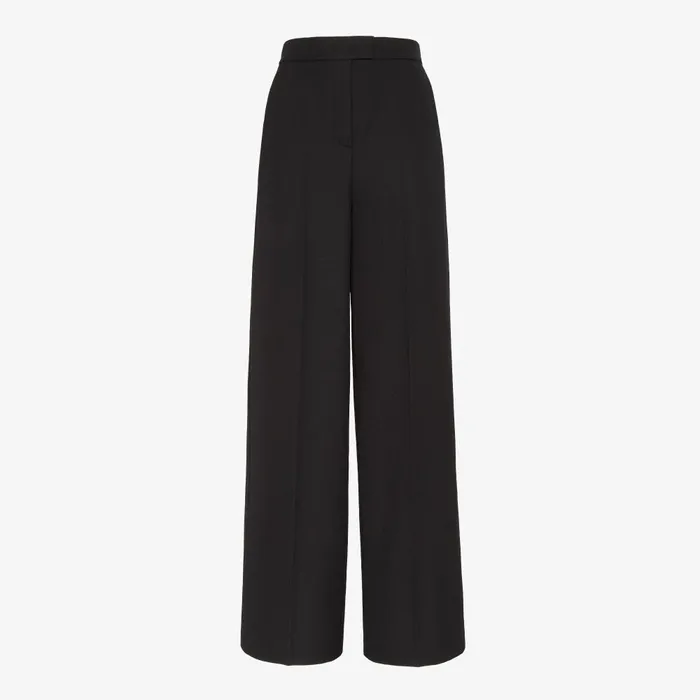 Fendi Coordinated Sets Pants Black Grain De Poudre Wool Pants 8211 Women