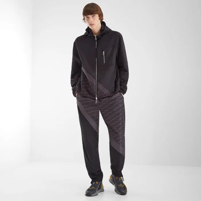 Fendi Coordinated Sets Pants Black Nylon Pants 8211 Men