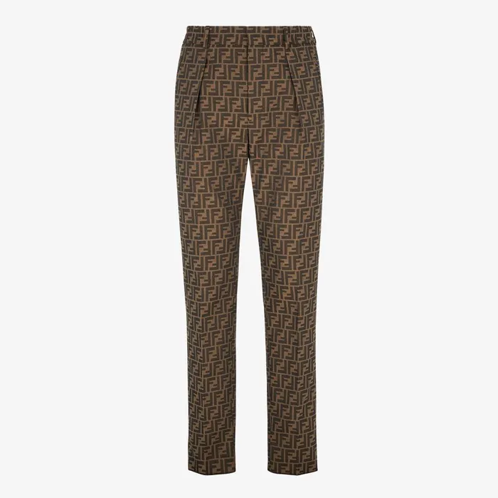 Fendi Coordinated Sets Pants Brown Fabric Pants 8211 Men