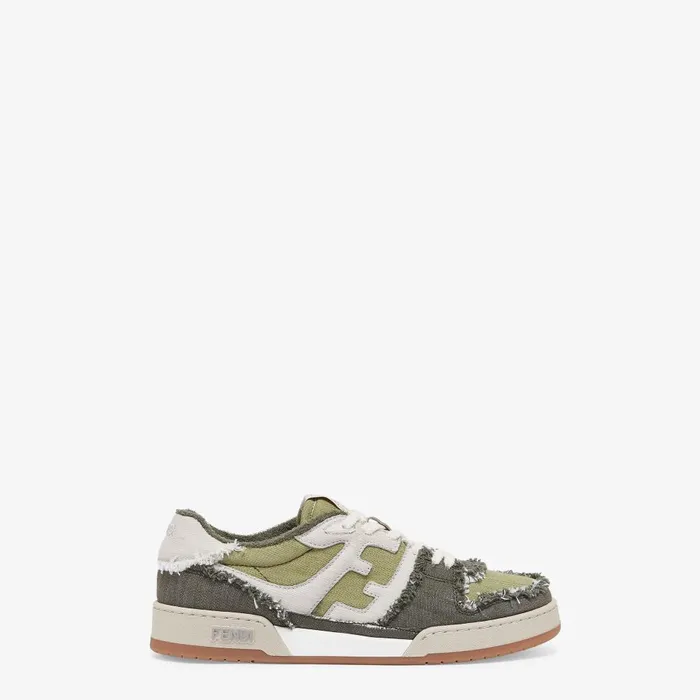 Fendi Fendi Match Fendi Match Sneakers Green Denim Lowtops 8211 Men