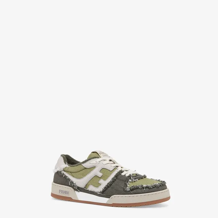 Fendi Fendi Match Fendi Match Sneakers Green Denim Lowtops 8211 Men