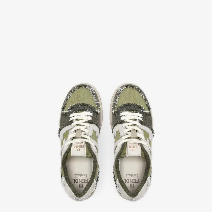 Fendi Fendi Match Fendi Match Sneakers Green Denim Lowtops 8211 Men