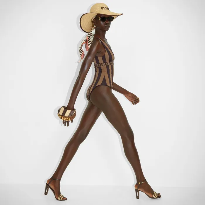 Fendi Hats and Gloves Hat Beige Raffia Hat 8211 Women