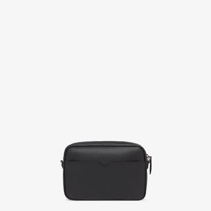 Fendi Messenger Bags Fendi Roma Camera Case Black Leather Bag 8211 Men