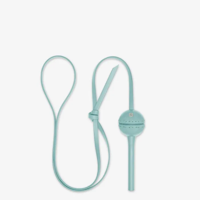 Fendi Necklaces Lollipop Holder Necklace Light Blue Leather FENDI X Chupa Chups Necklace 8211 Women
