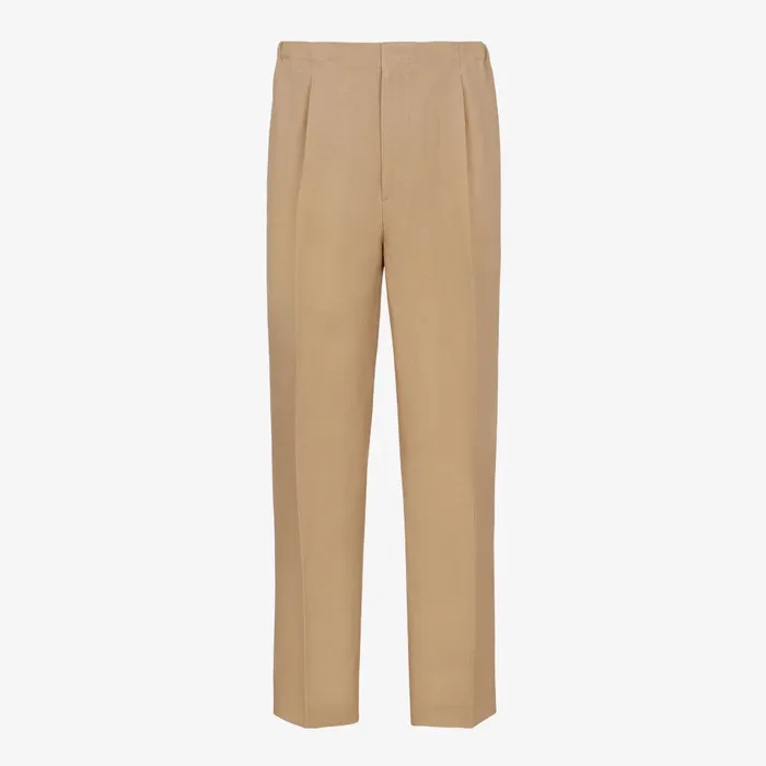 Fendi Pants and Shorts Pants Beige Canvas Pants 8211 Men