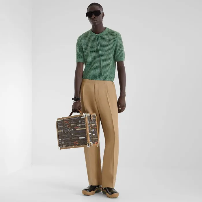 Fendi Pants and Shorts Pants Beige Canvas Pants 8211 Men