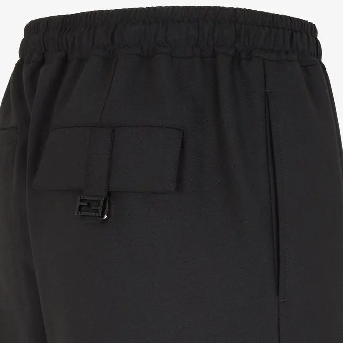 Fendi Pants and Shorts Pants Black Wool Pants 8211 Men