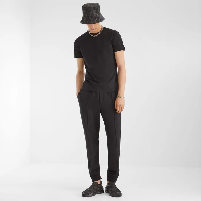 Fendi Pants and Shorts Pants Black Wool Pants 8211 Men