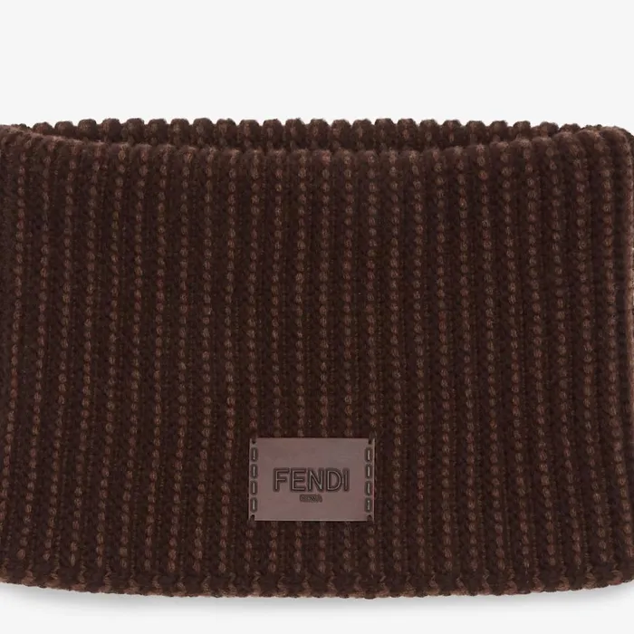 Fendi Scarves and Ponchos Collar Dark Purple Wool Collar 8211 Women