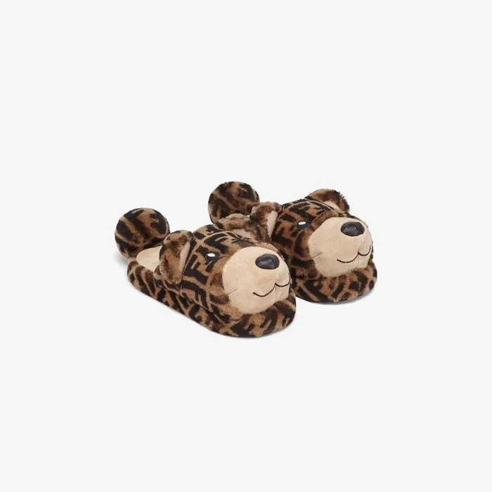 Fendi Shoes Junior Slippers Sheepskin Slippers 8211 Kids