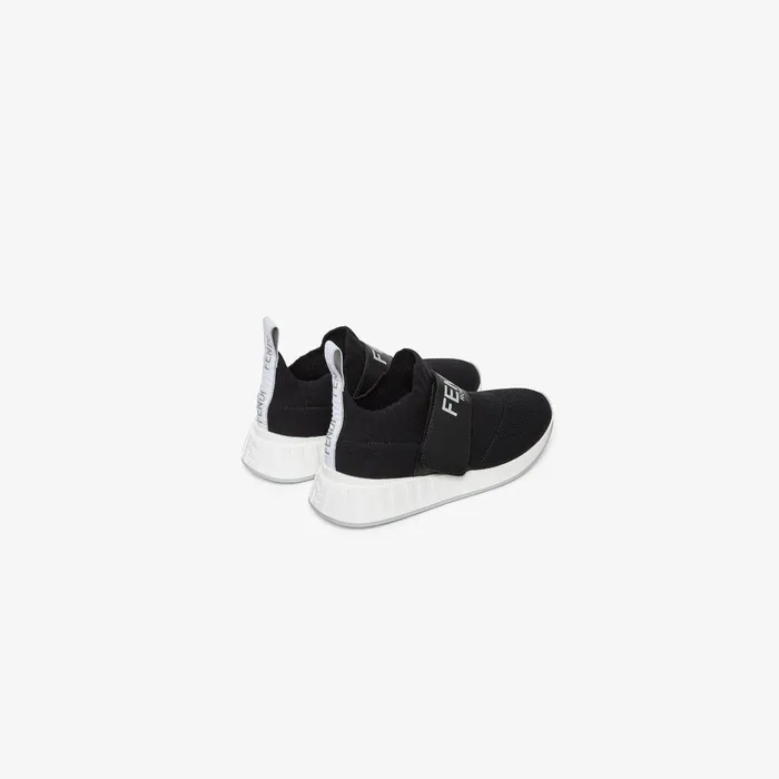 Fendi Shoes Junior Sneakers Black Mesh Junior Sneakers 8211 Kids