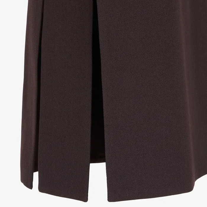 Fendi Skirts Skirt Burgundy Grain De Poudre Wool Skirt 8211 Women