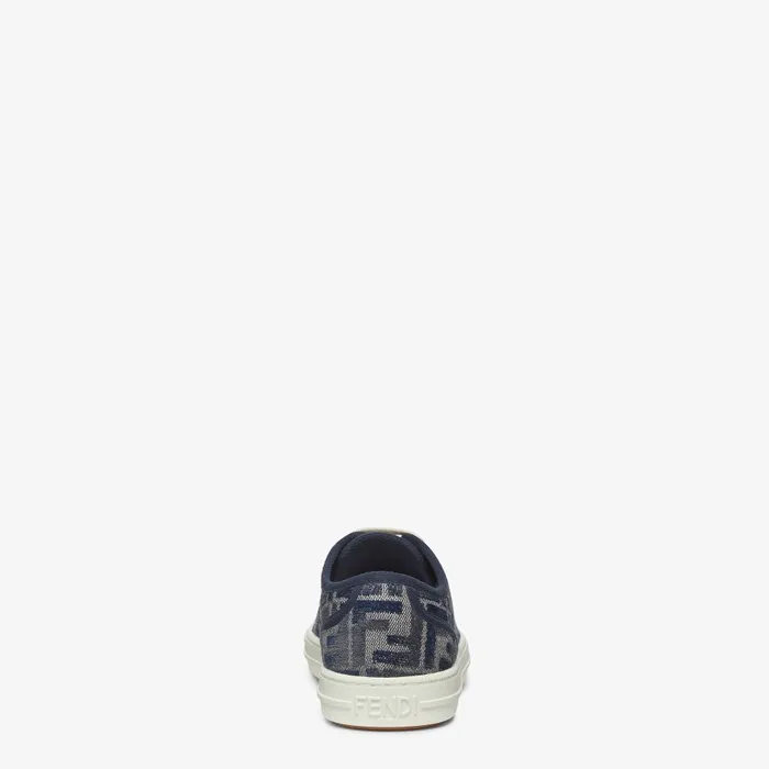 Fendi Sneakers Domino Blue FF Denim Lowtops 8211 Women