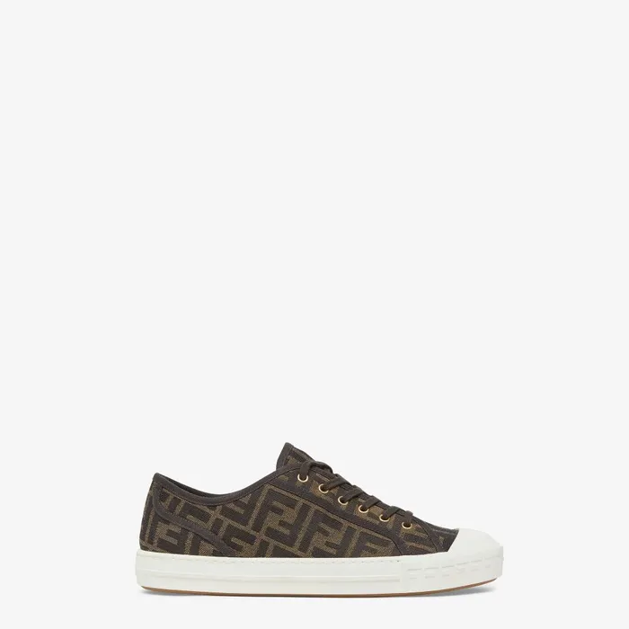 Fendi Sneakers Fendi Domino FF Jacquard Fabric Lowtops 8211 Men