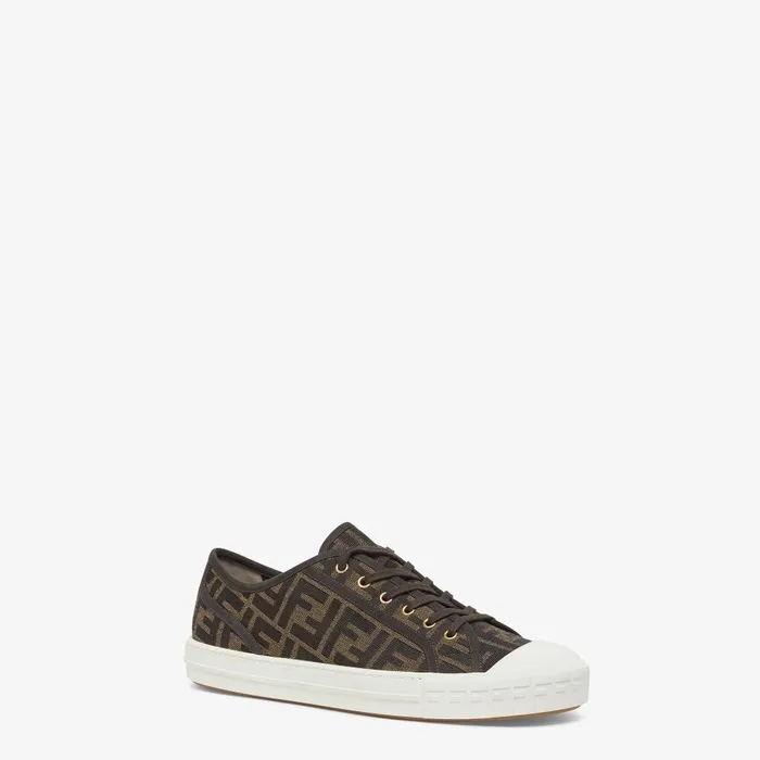 Fendi Sneakers Fendi Domino FF Jacquard Fabric Lowtops 8211 Men