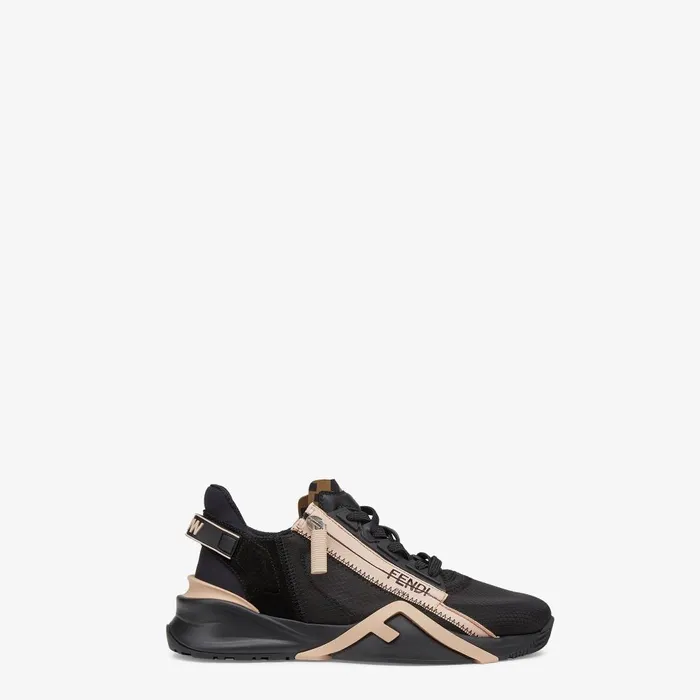 Fendi Sneakers Fendi Flow Black Nylon And Suede Lowtops 8211 Women