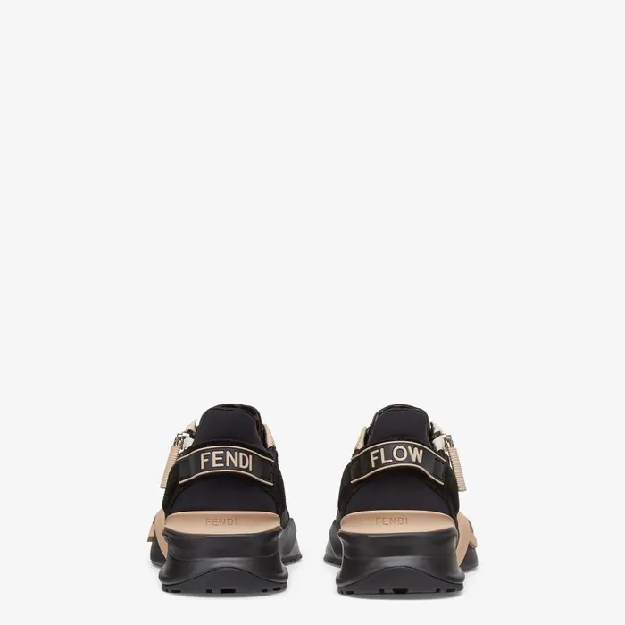 Fendi Sneakers Fendi Flow Black Nylon And Suede Lowtops 8211 Women