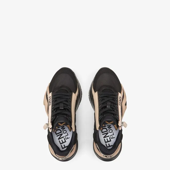 Fendi Sneakers Fendi Flow Black Nylon And Suede Lowtops 8211 Women
